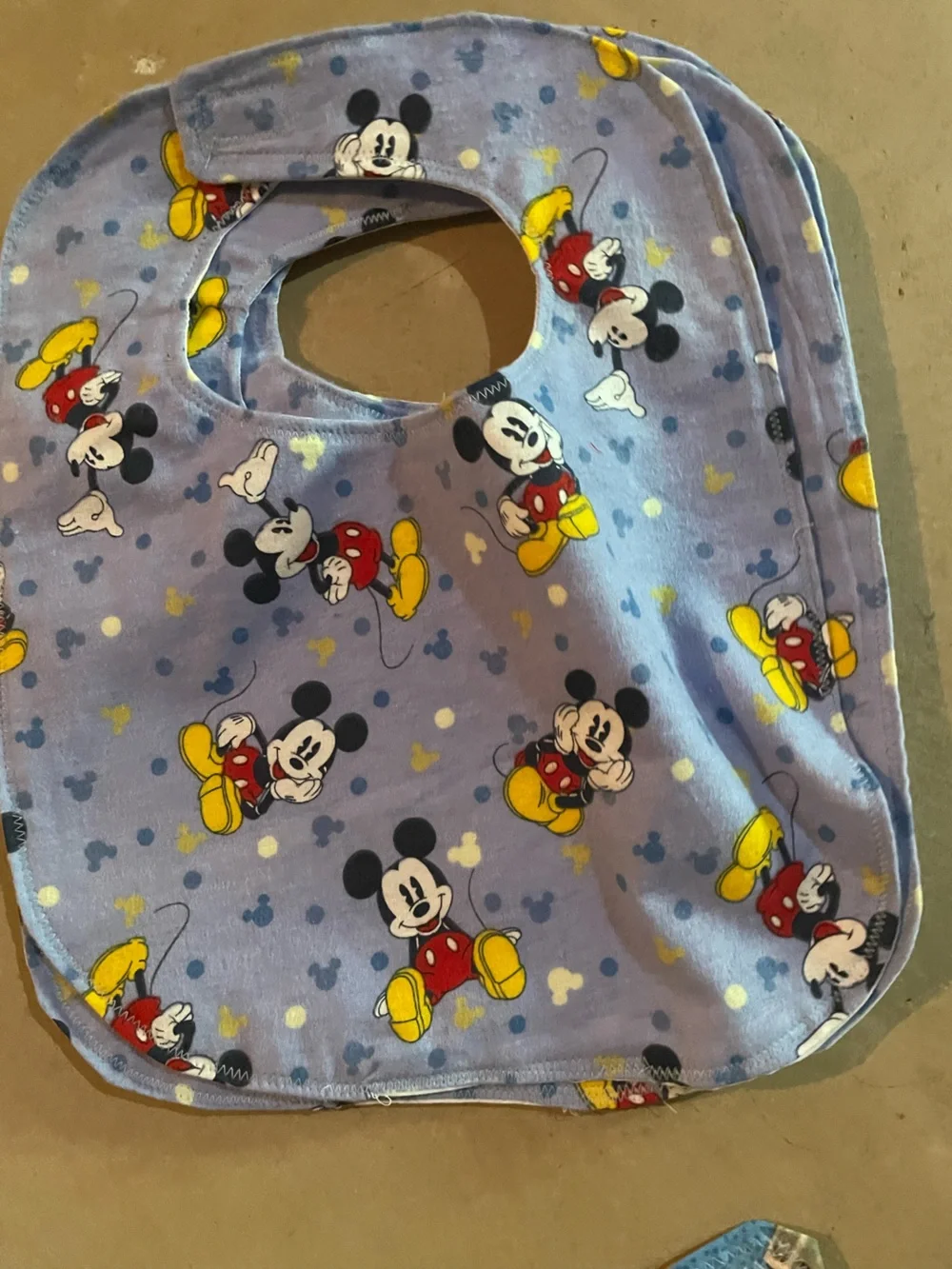 Disney Baby Bibs Set - Red, White, Blue, Purple Prints